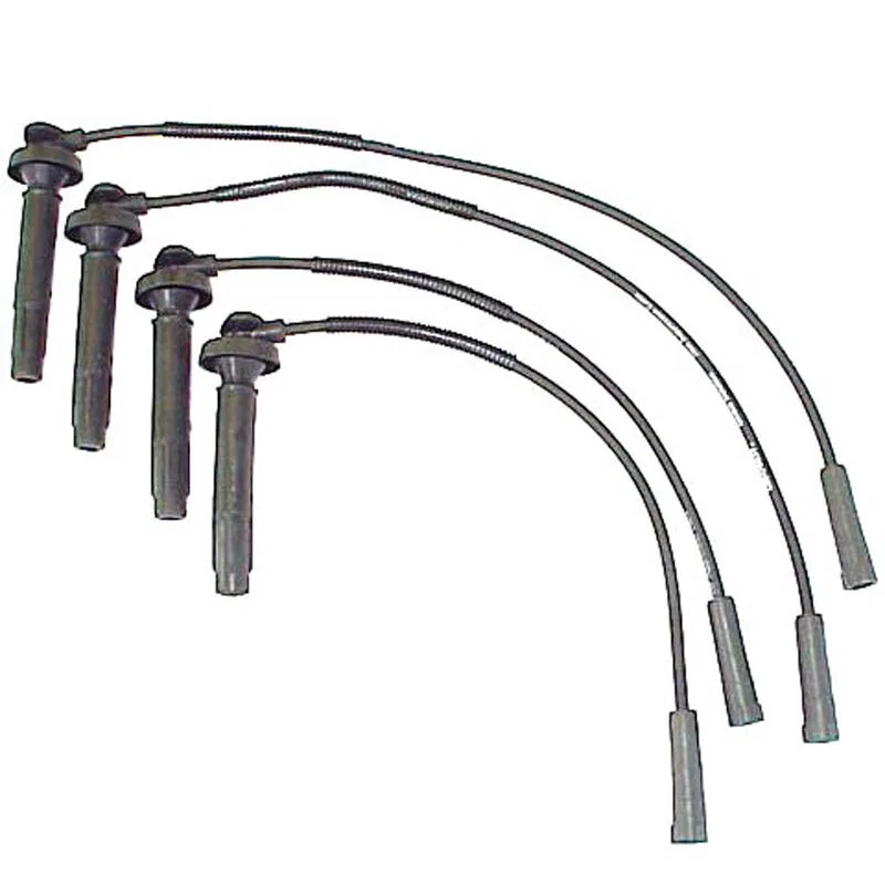 671-4246 – DENSO Spark Plug Wire Set, OE-Replacement Black 7 Millimeter Wire Outside Diameter Silicone Jacket 90 Degr...